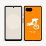כיסוי בעיצוב אישי עם השם שלך לדגם - Google Pixel 9a 5G בעיצוב רוכב אופניים