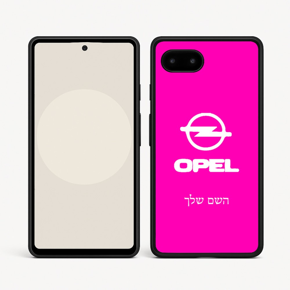 כיסוי בעיצוב אישי עם השם שלך לדגם - Google Pixel 9a 5G בעיצוב אופל