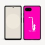 כיסוי בעיצוב אישי עם השם שלך לדגם - Google Pixel 9a 5G בעיצוב סקסופון