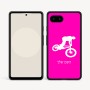 כיסוי בעיצוב אישי עם השם שלך לדגם - Google Pixel 9a 5G בעיצוב רוכב אופניים