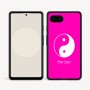 כיסוי בעיצוב אישי עם השם שלך לדגם - Google Pixel 9a 5G בעיצוב סמל יינג יאנג