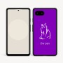 כיסוי בעיצוב אישי עם השם שלך לדגם - Google Pixel 9a 5G בעיצוב חתול