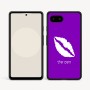 כיסוי בעיצוב אישי עם השם שלך לדגם - Google Pixel 9a 5G בעיצוב שפתיים - נשיקה