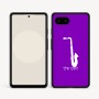 כיסוי בעיצוב אישי עם השם שלך לדגם - Google Pixel 9a 5G בעיצוב סקסופון