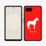 כיסוי בעיצוב אישי עם השם שלך לדגם - Google Pixel 9a 5G בעיצוב סוס