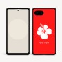 כיסוי בעיצוב אישי עם השם שלך לדגם - Google Pixel 9a 5G בעיצוב פרח היביסקוס