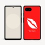 כיסוי בעיצוב אישי עם השם שלך לדגם - Google Pixel 9a 5G בעיצוב שפתיים - נשיקה