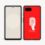 כיסוי בעיצוב אישי עם השם שלך לדגם - Google Pixel 9a 5G בעיצוב מיקרופון