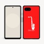 כיסוי בעיצוב אישי עם השם שלך לדגם - Google Pixel 9a 5G בעיצוב סקסופון