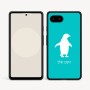 כיסוי בעיצוב אישי עם השם שלך לדגם - Google Pixel 9a 5G בעיצוב פינגווין