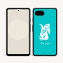 כיסוי בעיצוב אישי עם השם שלך לדגם - Google Pixel 9a 5G בעיצוב ארנב מחזיק גזר
