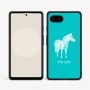 כיסוי בעיצוב אישי עם השם שלך לדגם - Google Pixel 9a 5G בעיצוב זברה