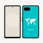כיסוי בעיצוב אישי עם השם שלך לדגם - Google Pixel 9a 5G בעיצוב מפת העולם