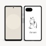כיסוי בעיצוב אישי עם השם שלך לדגם - Google Pixel 9a 5G בעיצוב חתול