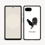 כיסוי בעיצוב אישי עם השם שלך לדגם - Google Pixel 9a 5G בעיצוב תרנגול