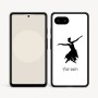 כיסוי בעיצוב אישי עם השם שלך לדגם - Google Pixel 9a 5G בעיצוב בלרינה