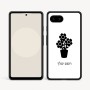 כיסוי בעיצוב אישי עם השם שלך לדגם - Google Pixel 9a 5G בעיצוב פרח