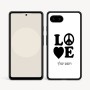 כיסוי בעיצוב אישי עם השם שלך לדגם - Google Pixel 9a 5G בעיצוב אהבה