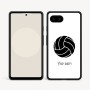 כיסוי בעיצוב אישי עם השם שלך לדגם - Google Pixel 9a 5G בעיצוב כדור כדורעף