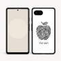 כיסוי בעיצוב אישי עם השם שלך לדגם - Google Pixel 9a 5G בעיצוב הדפס תפוח