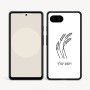 כיסוי בעיצוב אישי עם השם שלך לדגם - Google Pixel 9a 5G בעיצוב חיטה גלית זהב