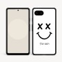 כיסוי בעיצוב אישי עם השם שלך לדגם - Google Pixel 9a 5G בעיצוב סמיילי