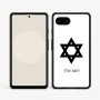 כיסוי בעיצוב אישי עם השם שלך לדגם - Google Pixel 9a 5G בעיצוב מגן דוד - מגן דוד - ישראל