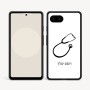 כיסוי בעיצוב אישי עם השם שלך לדגם - Google Pixel 9a 5G בעיצוב סטטוסקופ רופא