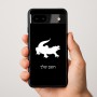 כיסוי בעיצוב אישי עם השם שלך לדגם - Google Pixel 9a 5G בעיצוב תנין