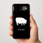 כיסוי בעיצוב אישי עם השם שלך לדגם - Google Pixel 9a 5G בעיצוב חזיר