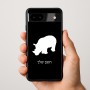 כיסוי בעיצוב אישי עם השם שלך לדגם - Google Pixel 9a 5G בעיצוב קרנף