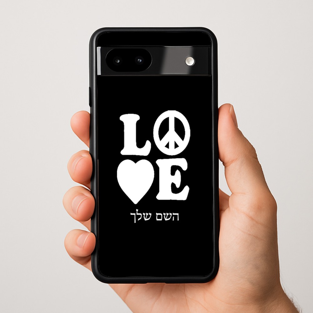 כיסוי בעיצוב אישי עם השם שלך לדגם - Google Pixel 9a 5G בעיצוב אהבה