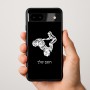 כיסוי בעיצוב אישי עם השם שלך לדגם - Google Pixel 9a 5G בעיצוב רוכב טרקטורונים
