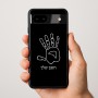כיסוי בעיצוב אישי עם השם שלך לדגם - Google Pixel 9a 5G בעיצוב יד