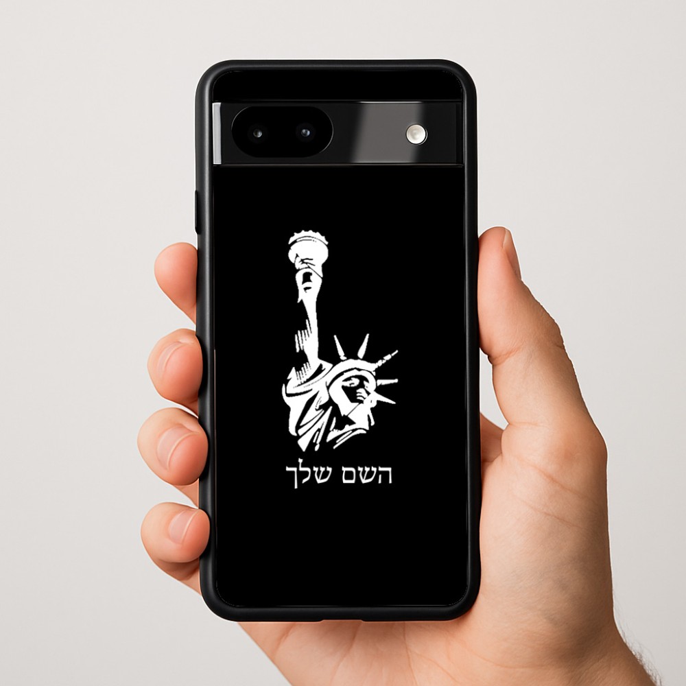כיסוי בעיצוב אישי עם השם שלך לדגם - Google Pixel 9a 5G בעיצוב פסל החירות