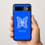 כיסוי בעיצוב אישי עם השם שלך לדגם - Google Pixel 9a 5G בעיצוב פרפר