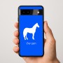 כיסוי בעיצוב אישי עם השם שלך לדגם - Google Pixel 9a 5G בעיצוב סוס