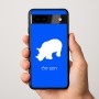 כיסוי בעיצוב אישי עם השם שלך לדגם - Google Pixel 9a 5G בעיצוב קרנף
