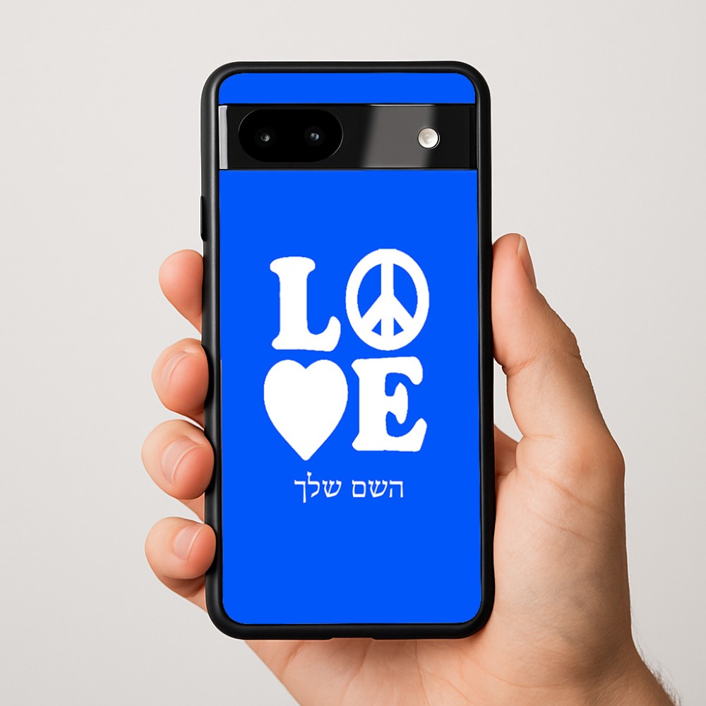 כיסוי בעיצוב אישי עם השם שלך לדגם - Google Pixel 9a 5G בעיצוב אהבה