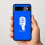 כיסוי בעיצוב אישי עם השם שלך לדגם - Google Pixel 9a 5G בעיצוב מיקרופון