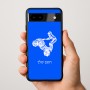 כיסוי בעיצוב אישי עם השם שלך לדגם - Google Pixel 9a 5G בעיצוב רוכב טרקטורונים