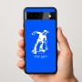 כיסוי בעיצוב אישי עם השם שלך לדגם - Google Pixel 9a 5G בעיצוב ילד סקייטבורד