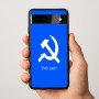 כיסוי בעיצוב אישי עם השם שלך לדגם - Google Pixel 9a 5G בעיצוב פטיש ומגל