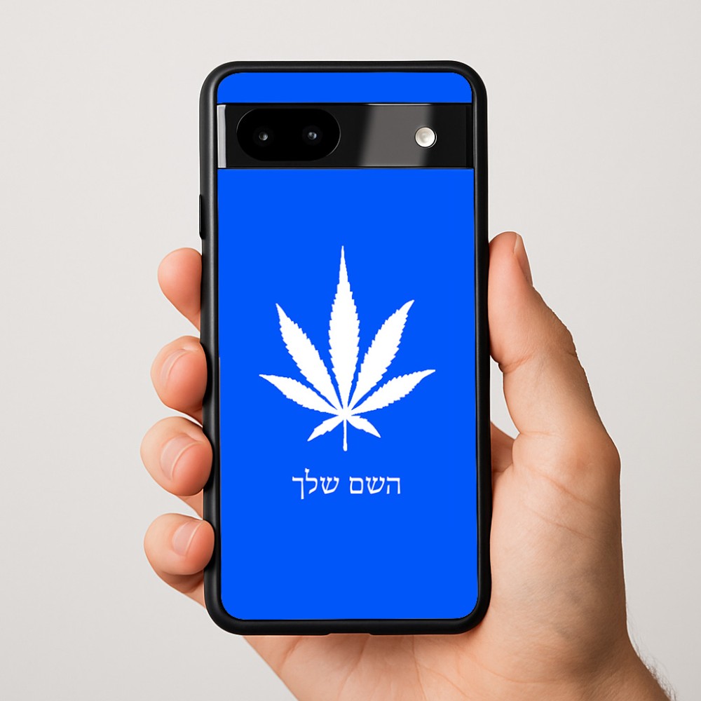 כיסוי בעיצוב אישי עם השם שלך לדגם - Google Pixel 9a 5G בעיצוב עלה מריחואנה - גראס