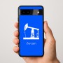 כיסוי בעיצוב אישי עם השם שלך לדגם - Google Pixel 9a 5G בעיצוב באר נפט