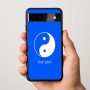 כיסוי בעיצוב אישי עם השם שלך לדגם - Google Pixel 9a 5G בעיצוב סמל יינג יאנג