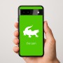 כיסוי בעיצוב אישי עם השם שלך לדגם - Google Pixel 9a 5G בעיצוב תנין