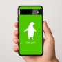 כיסוי בעיצוב אישי עם השם שלך לדגם - Google Pixel 9a 5G בעיצוב פינגווין
