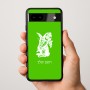 כיסוי בעיצוב אישי עם השם שלך לדגם - Google Pixel 9a 5G בעיצוב ארנב מחזיק גזר
