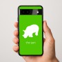 כיסוי בעיצוב אישי עם השם שלך לדגם - Google Pixel 9a 5G בעיצוב קרנף